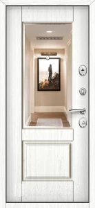 Входная дверь для таунхауса с зеркалом №7 внутренняя - фото