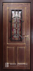 Металлические двери с терморазрывом и стеклом №20 - фото №2