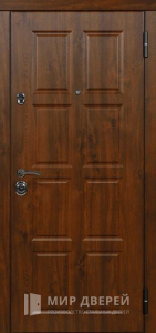 Стальная дверь в квартиру с зеркалом №44 - фото №1
