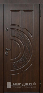 Входная дверь обшитая МДФ панелями №302 - фото №1