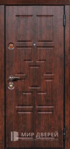 Уличная дверь с МДФ панелью для загородного дома №5 - фото №1