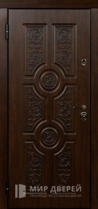 Входная металлическая дверь порошок с МДФ отделкой №9 - фото №2