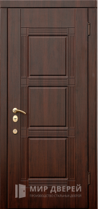 Дверь МДФ входная для частного дома №324 - фото №1