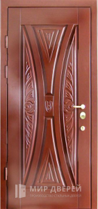 Металлическая дверь с МДФ накладкой в частный дом №50 - фото №2
