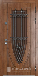 Дверь входная с терморазрывом с ковкой из МДФ №15 - фото №1