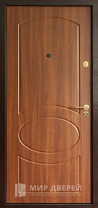 Железная дверь с МДФ для деревянного дома №17 - фото №2
