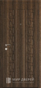 Стальная дверь с МДФ панелью в частный дом №30 - фото №1