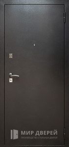 Квартирная дверь антивандальная эконом снаружи окрас антик №6 - фото №1